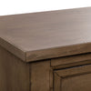 Americana Farmhouse 12 Drawer Chesser in Dusty Taupe and Black