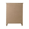 Americana Farmhouse 5 Drawer Chest in Dusty Taupe and Black image