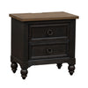 Americana Farmhouse 2 Drawer Nightstand in Black
