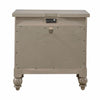 Americana Farmhouse 2 Drawer Nightstand in Dusty Taupe and Black