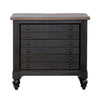 Americana Farmhouse 6 Drawer Bedside Chest in Black