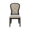 Americana Farmhouse Uph Tufted Back Side Chair - Black image