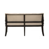 Liberty Furniture Americana Farmhouse Uph Shelter Dining Bench in Dusty Taupe & Black