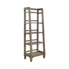 Americana Farmhouse Leaning Pier Bookcase in Dusty Taupe