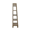 Americana Farmhouse Leaning Pier Bookcase in Dusty Taupe