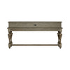 Americana Farmhouse Console Bar Table in Dusty Taupe
