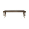 Americana Farmhouse Rectangular Leg Table in Dusty Taupe & Black image