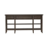 Paradise Valley Hall Console Table in Saddle Brown EST SHIP TIME APPX 4 WEEKS image