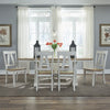 Liberty Furniture Lindsey Farm Splat Back Side Chair (RTA) in Weathered White & Sandstone (Set of 2)