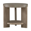 Affinity Round End Table in Dusty Taupe with Concrete Top image