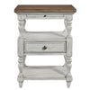 Farmhouse Reimagined Drawer Nightstand in Antique White image
