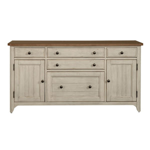 Liberty Farmhouse Reimagined Door Credenza in Antique White image
