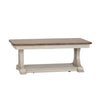 Farmhouse Reimagined Rectangular Cocktail Table in Antique White image