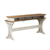 Liberty Farmhouse Reimagined Console Bar Table in Antique White