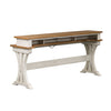 Farmhouse Reimagined Console Bar Table in Antique White