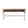 Farmhouse Reimagined Console Bar Table in Antique White