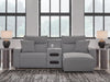Modmax II Power Reclining Sectional with Chaise and Audio Console