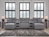 Modmax II Power Reclining Sectional with Chaise and Audio Consoles