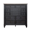 Americana Farmhouse 12 Drawer Chesser in Black image