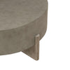 Affinity Round Cocktail Table in Dusty Taupe with Concrete Top