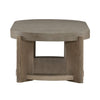 Affinity Oval Cocktail Table in Dusty Taupe with Concrete Top