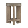 Affinity Chairside Table in Dusty Taupe with Concrete Top