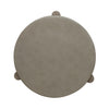 Affinity Chairside Table in Dusty Taupe with Concrete Top
