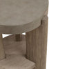 Affinity Chairside Table in Dusty Taupe with Concrete Top