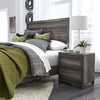 Liberty Furniture Tanners Creek 2 Drawer Nightstand in Greystone