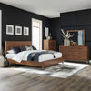 Century Modern King Platform Bed, Dresser & Mirror, Chest image