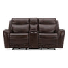Blair Loveseat w/Console P2 & ZG in Cognac
