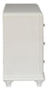 Liberty Furniture Stardust 6 Drawer Dresser in Iridescent White