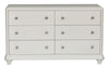 Liberty Furniture Stardust 6 Drawer Dresser in Iridescent White image