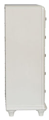 Liberty Furniture Stardust 5 Drawer Chest in Iridescent White