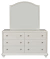 Liberty Furniture Stardust 6 Drawer Dresser in Iridescent White