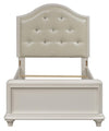 Liberty Furniture Stardust Full Panel Bed in Iridescent White