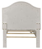 Liberty Furniture Stardust Full Panel Bed in Iridescent White