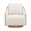 Nora Uph Swivel Accent Chair - Light Brown