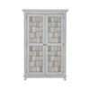 River Place Armoire in Riverstone White and Tobacco image