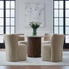 Accent Dining Accent Dining Chair w/ Casters - Wicker