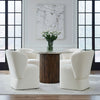 Accent Dining Accent Dining Chair w/ Casters - Ivory image