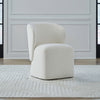 Accent Dining Accent Dining Chair w/ Casters - Ivory image