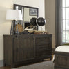 Liberty Furniture Thornwood Hills Barn Door Dresser in Rock Beaten Gray