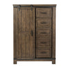 Thornwood Hills Sliding Door Chest in Rock Beaten Gray
