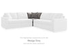 Modmax Balanced Sectional with Audio and Storage Consoles