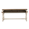 Morgan Creek Console Bar Table in Antique White image