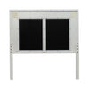 Reflections Queen Uph Panel HB w/ Lights