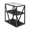 Arista Chair Side Table in Cobblestone Brown image