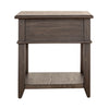 Mill Creek Drawer End Table in Peppercorn