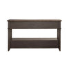 Liberty Furniture Mill Creek 2 Drawer Sofa Table in Peppercorn